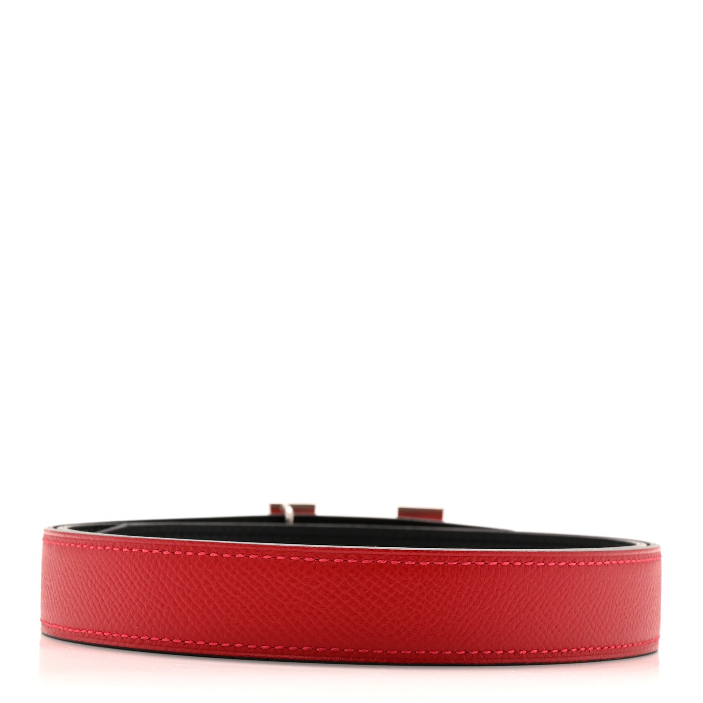 Swift Epsom 24mm Mini Martelee Constance Belt 85 Rouge Casaque Black