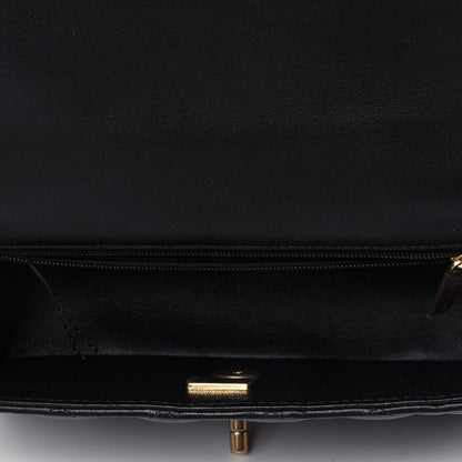 Chanel Lambskin Quilted Mini Top Handle Rectangular Flap Black 4 of 4