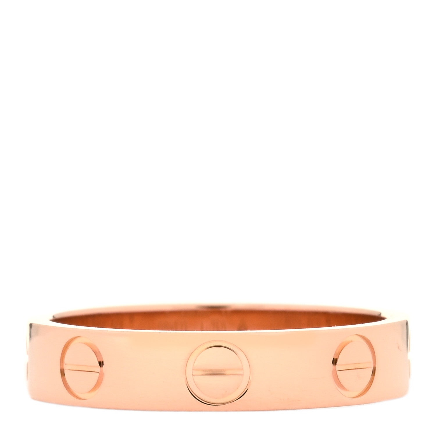 Cartier 18K Pink Gold 3.5mm LOVE Wedding Band Ring 48 4.5 2 of 3