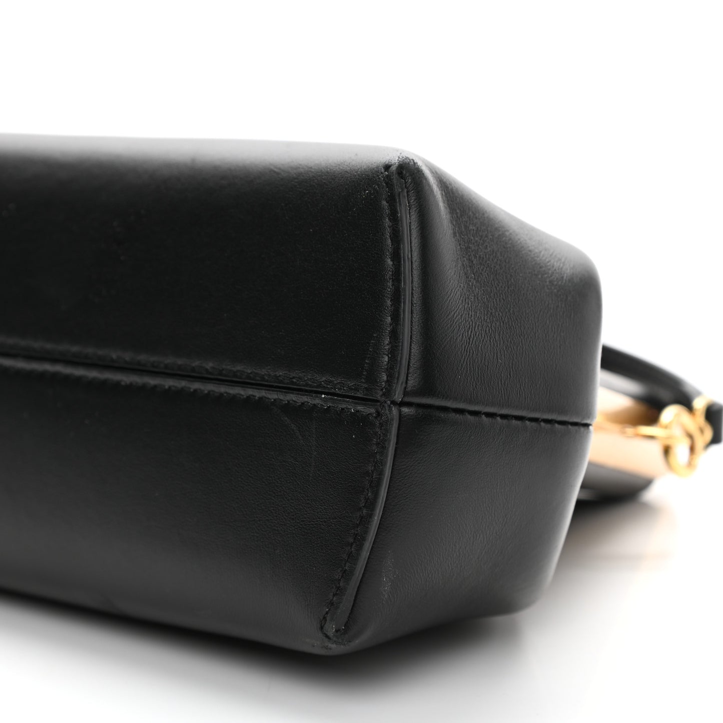 Shiny Nappa Small Fendi First Black