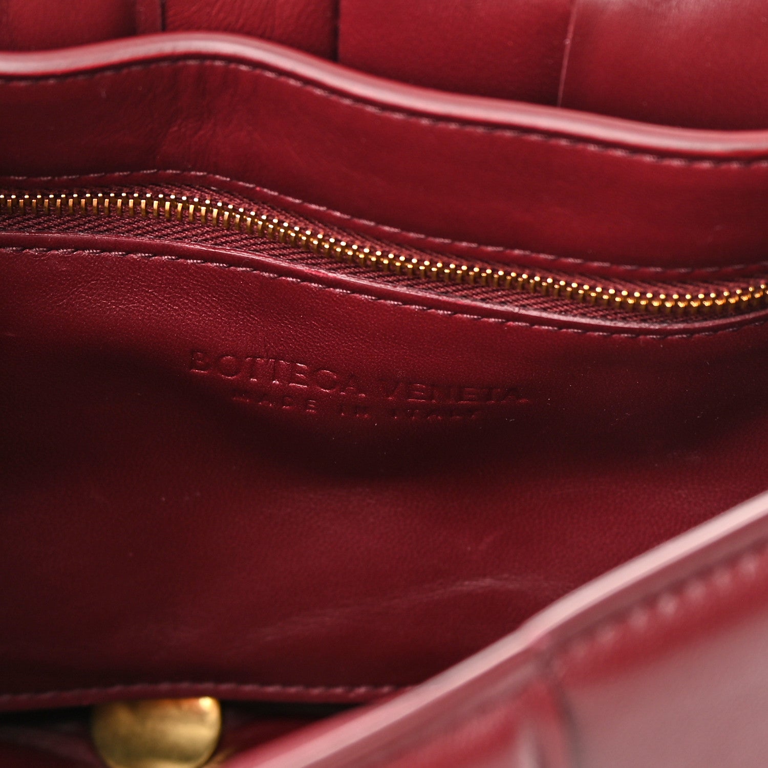 Bottega Veneta Nappa Maxi Intreccio Studded Padded Cassette Crossbody Bag Barolo 6 of 12