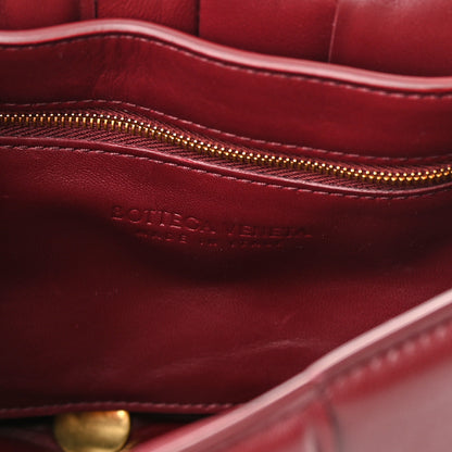 Bottega Veneta Nappa Maxi Intreccio Studded Padded Cassette Crossbody Bag Barolo 6 of 12