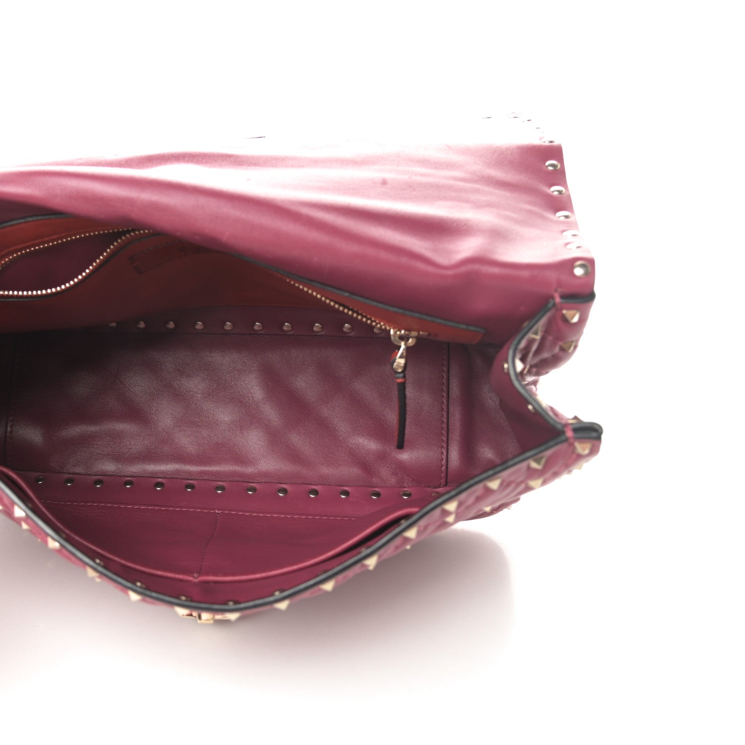 Valentino Garavani Nappa Large Rockstud Spike Shoulder Bag Camelia 5 of 13