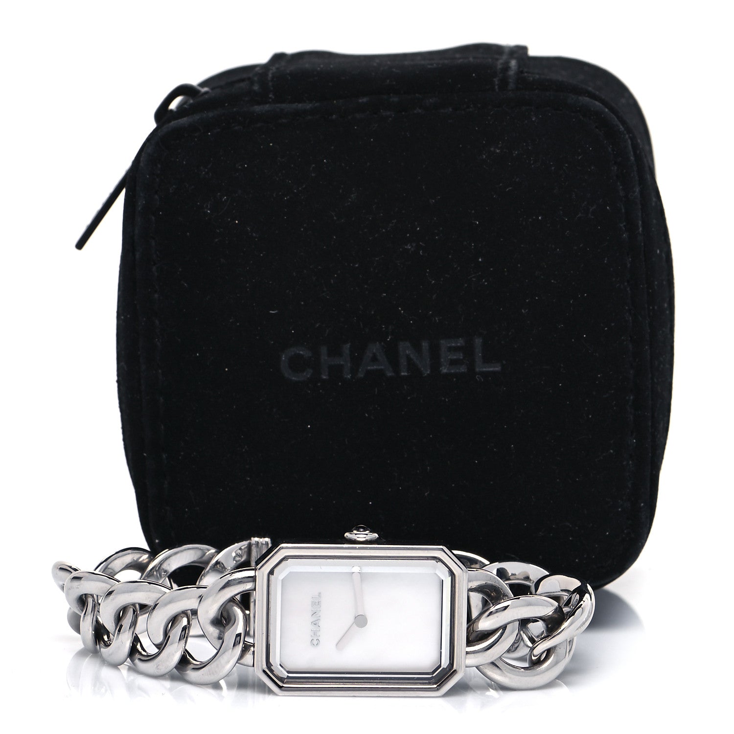 Chanel Stainless Steel Mother of Pearl 20mm Chain Premiere Quartz Watch 5 of 5