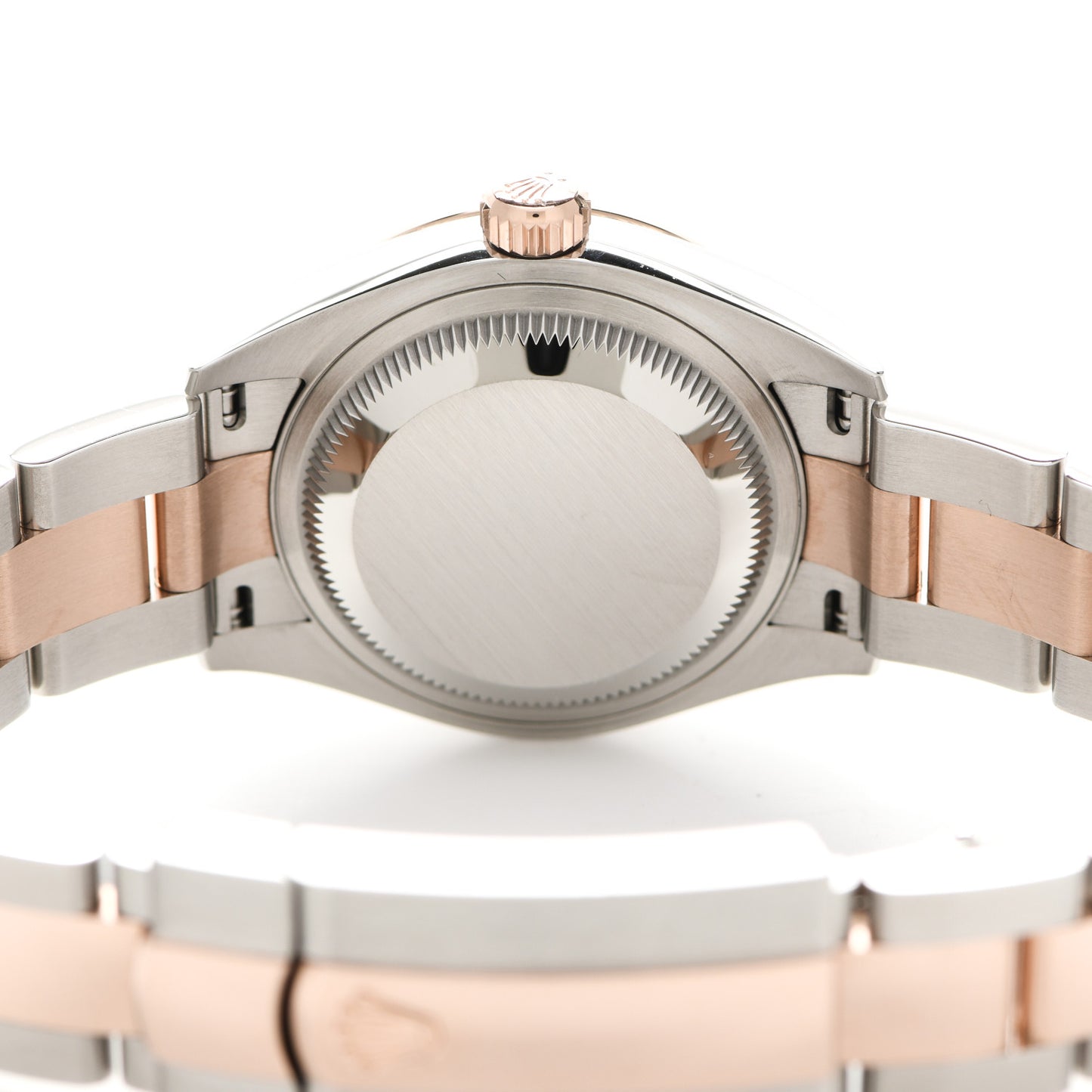 Stainless Steel 18K Everose Gold 28mm Oyster Perpetual Datejust Watch White Roman 279161