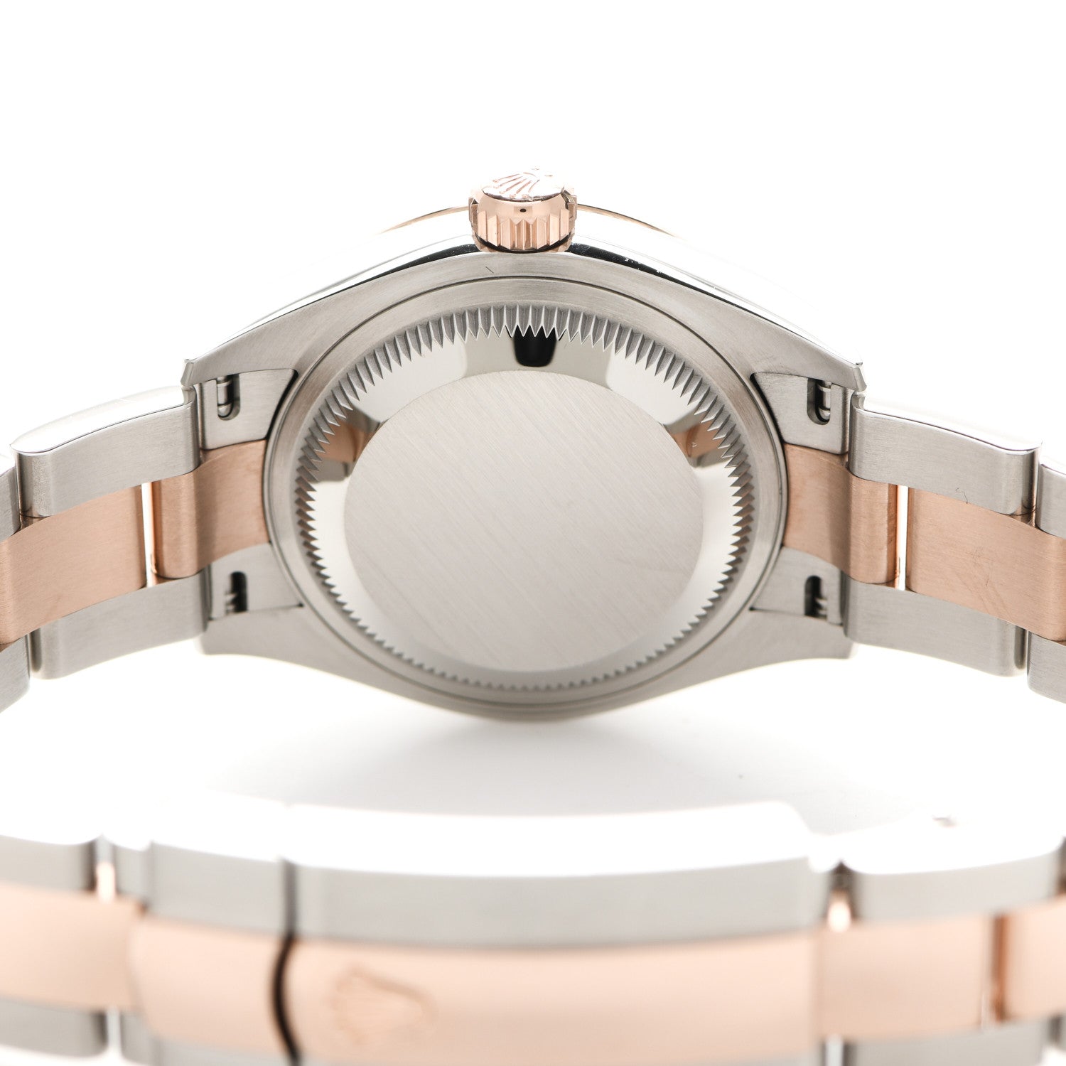Rolex Stainless Steel 18K Everose Gold 28mm Oyster Perpetual Datejust Watch White Roman 279161 4 of 5