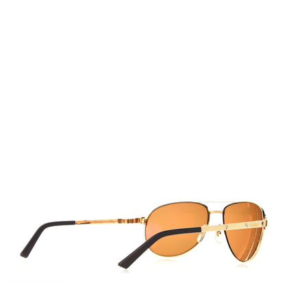 Cartier Santos Dumont Aviator Sunglasses A08A90F Gold 5 of 10