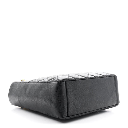 Chanel Caviar Quilted Petit Shopping Tote PST Black 4 of 10
