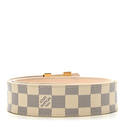 Louis Vuitton Damier Azur LV Initiales Belt 100 40 2 of 9