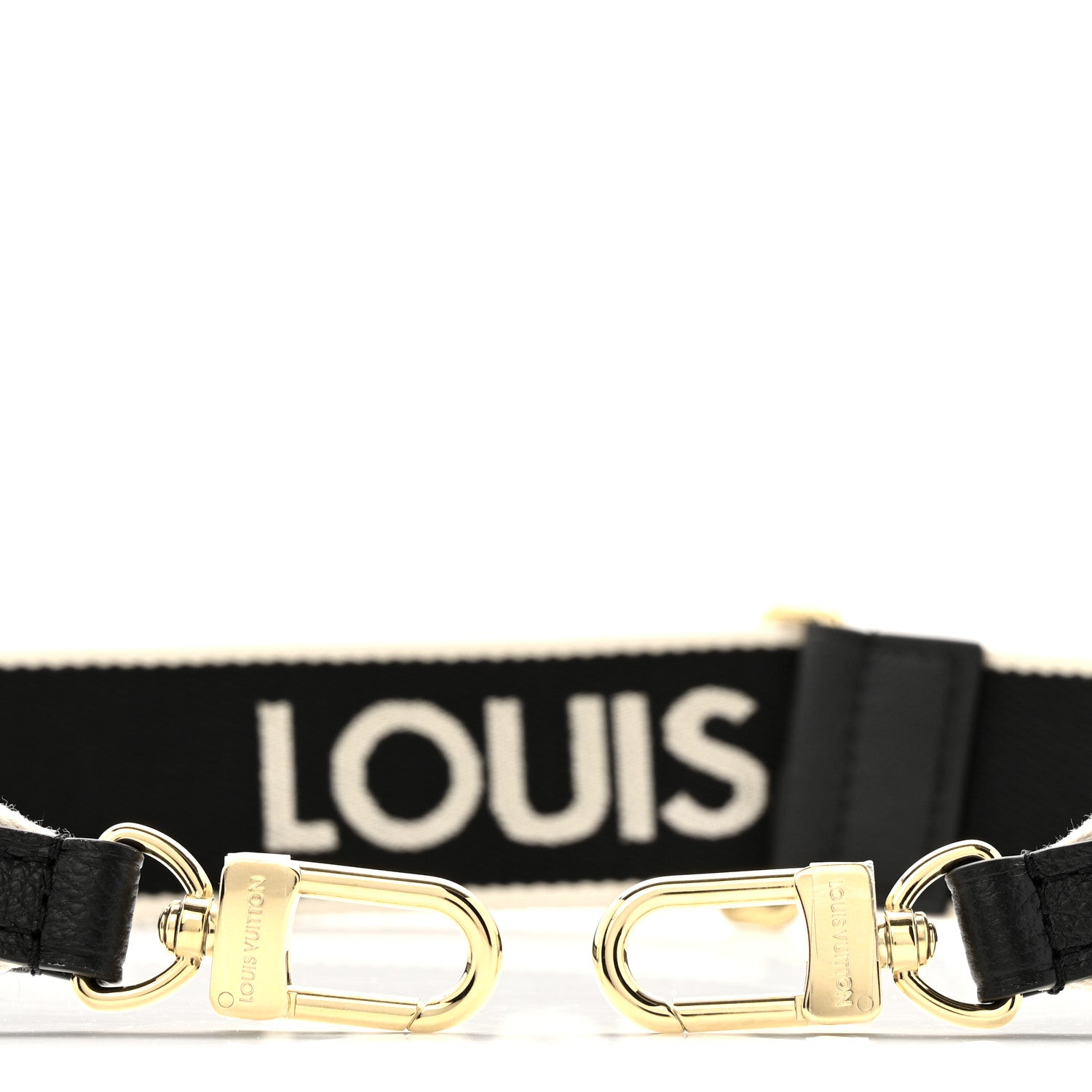 Louis Vuitton Jacquard Diane Shoulder Strap Black Ivory 3 of 3