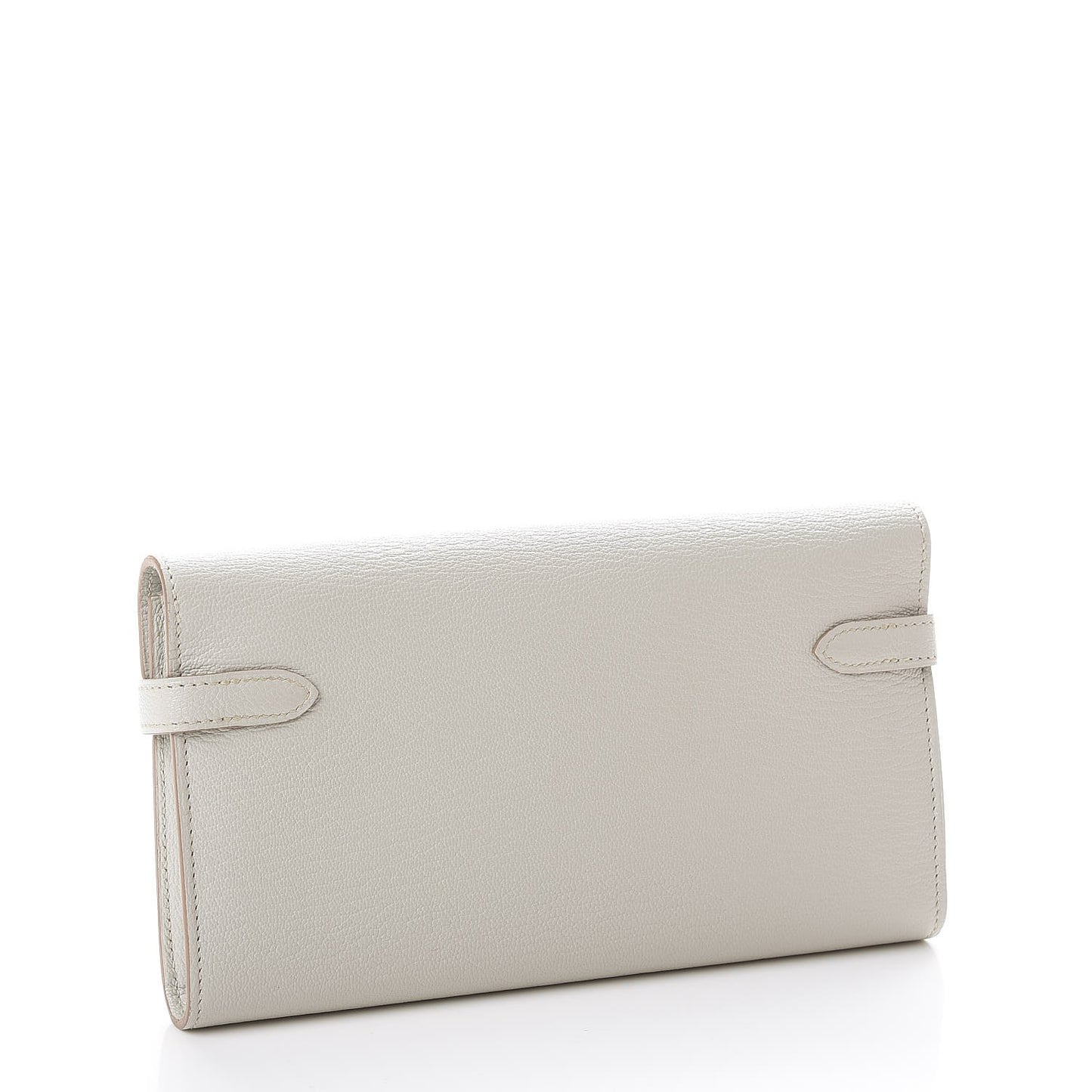 Chevre Mysore Kelly Longue Wallet Gris Perle