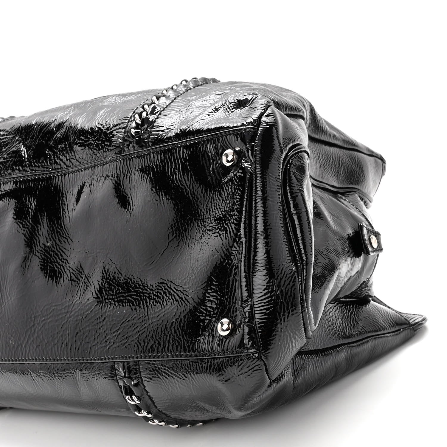 Chanel Patent Calfskin Large Luxe Ligne Tote Black 11 of 12