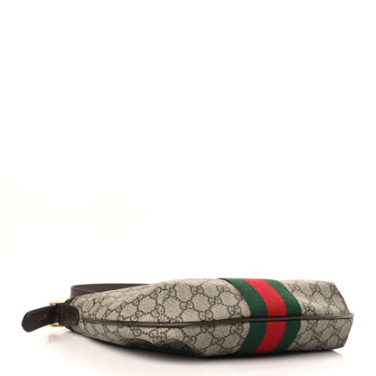 Gucci GG Supreme Monogram Web Small Ophidia Half Moon Hobo Brown 4 of 11