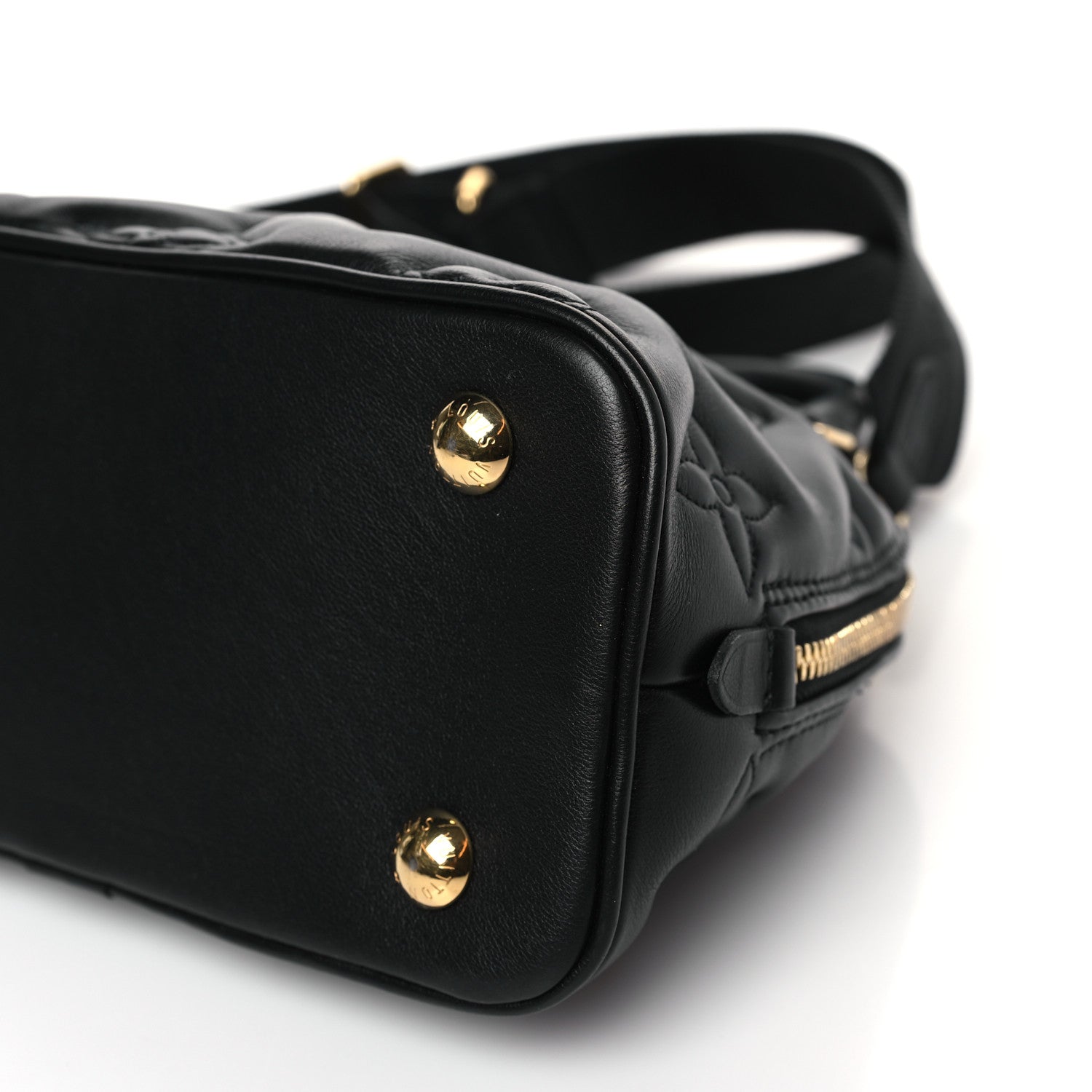 Louis Vuitton Calfskin Bubblegram Alma BB Black 8 of 8