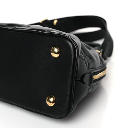 Louis Vuitton Calfskin Bubblegram Alma BB Black 8 of 8