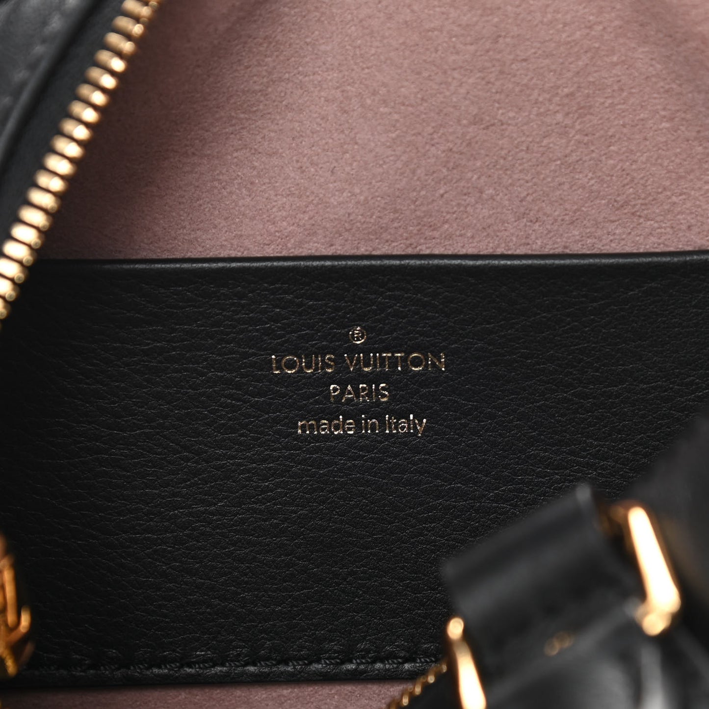 Lambskin Embossed Monogram Speedy 22 Bandouliere Black