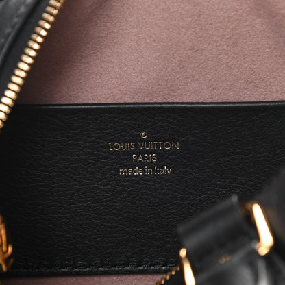 Louis Vuitton Lambskin Embossed Monogram Speedy 22 Bandouliere Black 6 of 9