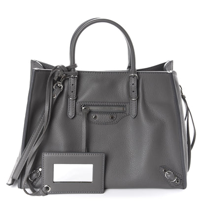 Balenciaga Veau Papier A6 Zip Around Tote Gris Metal 1 of 10