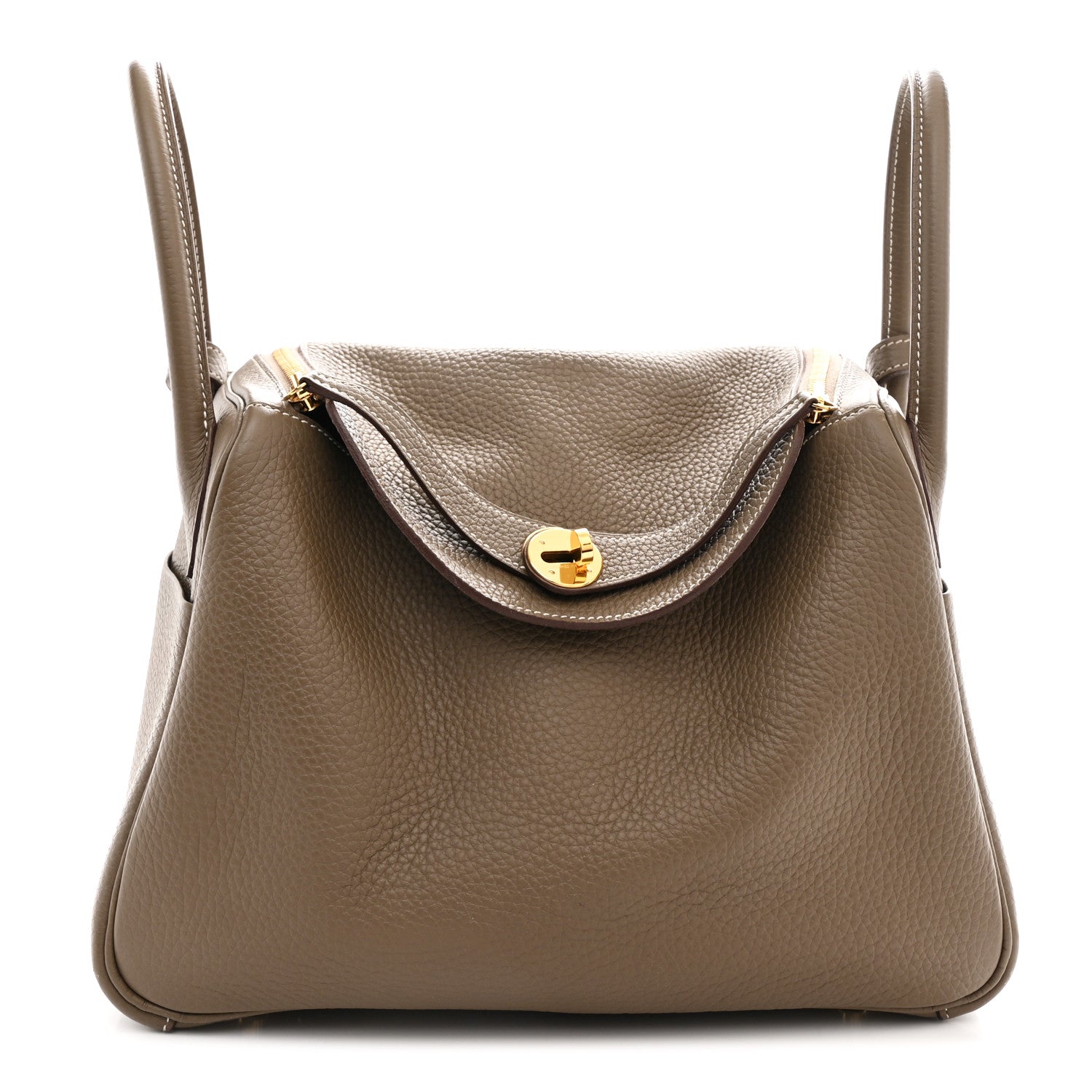 Hermes Taurillon Clemence Lindy 30 Etoupe 1 of 11