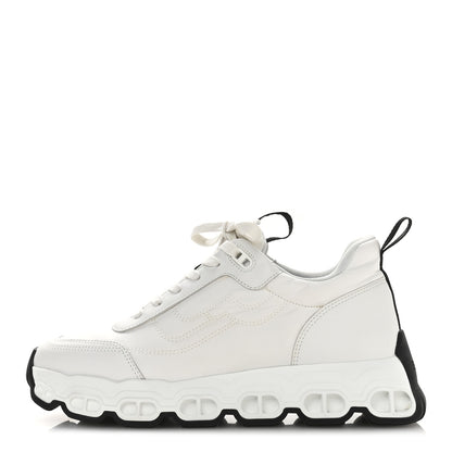 Hermes Parachute Fabric Calfskin Impulse Sneakers 40 White 1 of 10