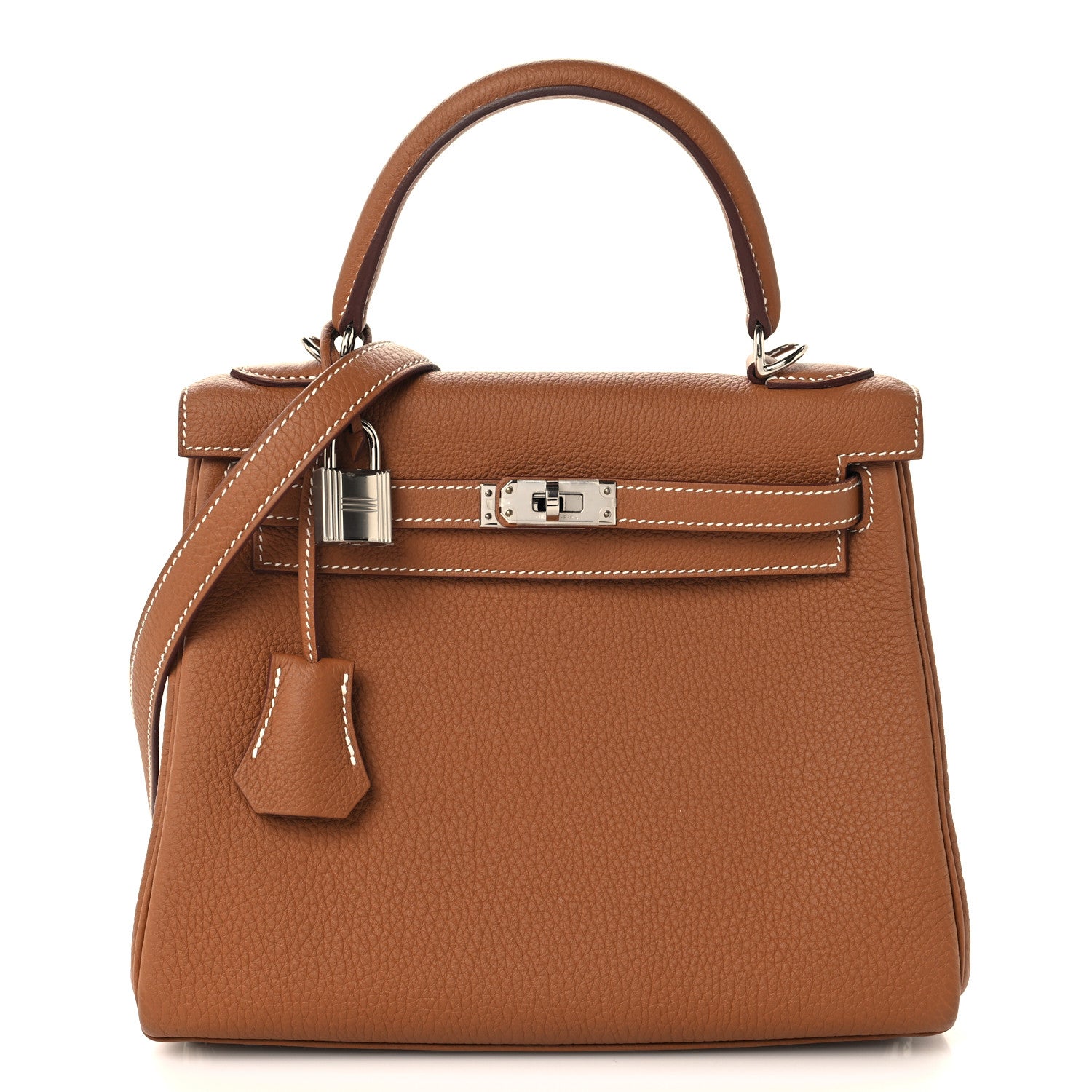 Hermes Togo Kelly Retourne 25 Gold 1 of 11