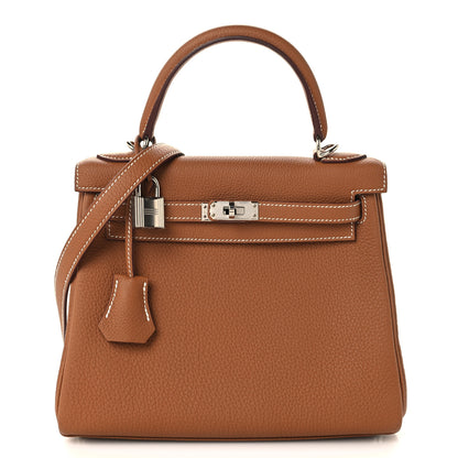 Hermes Togo Kelly Retourne 25 Gold 1 of 11