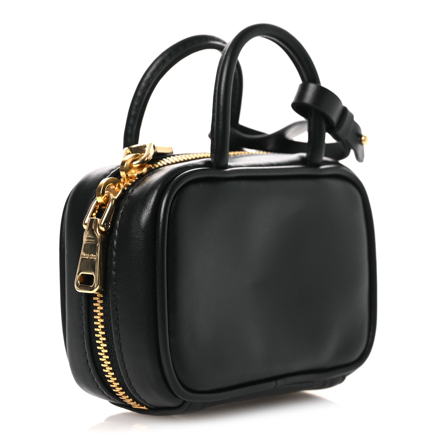 Miu Miu Nappa Micro Bag Black 3 of 10