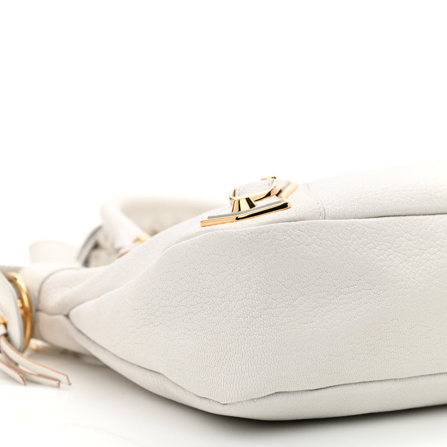Balenciaga Chevre Gold Metallic Edge Hardware Town White 9 of 11
