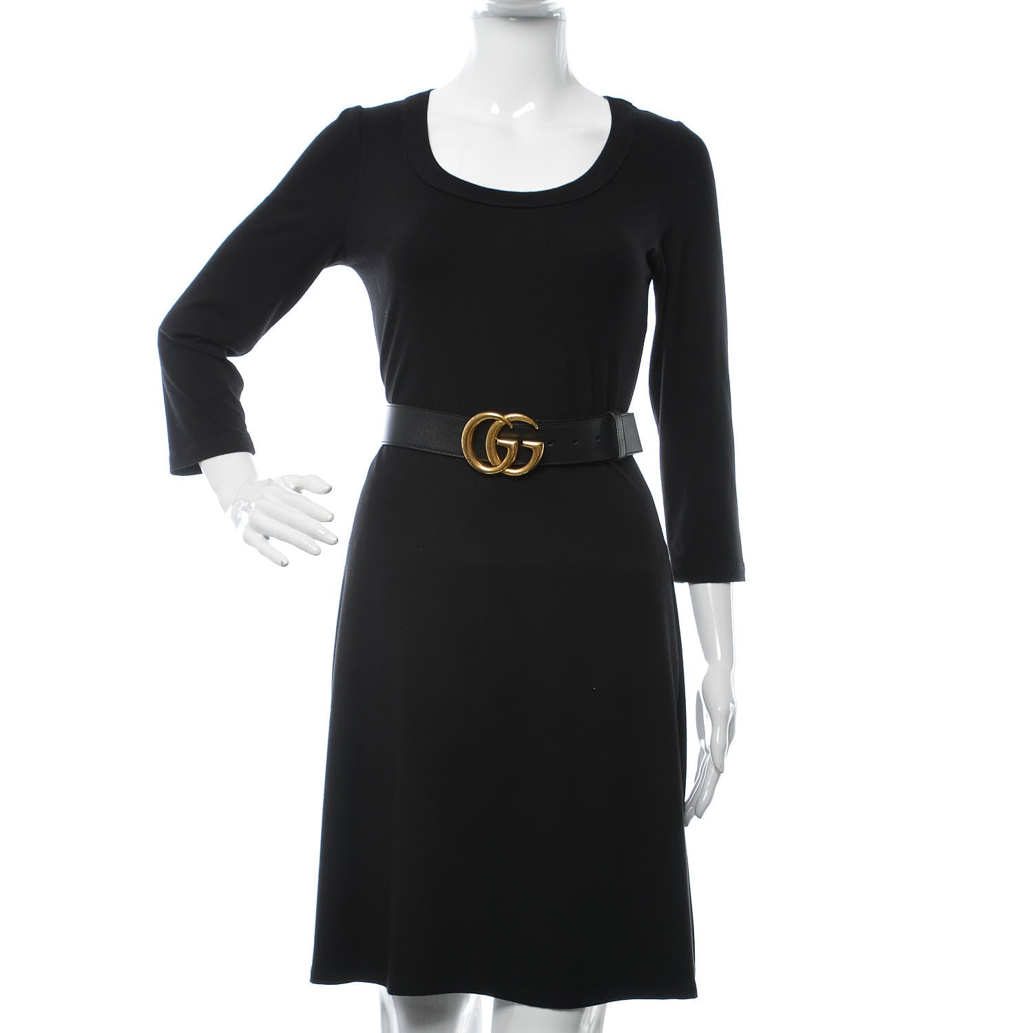 Gucci Calfskin Double G 40mm Belt 90 36 Black 2 of 8