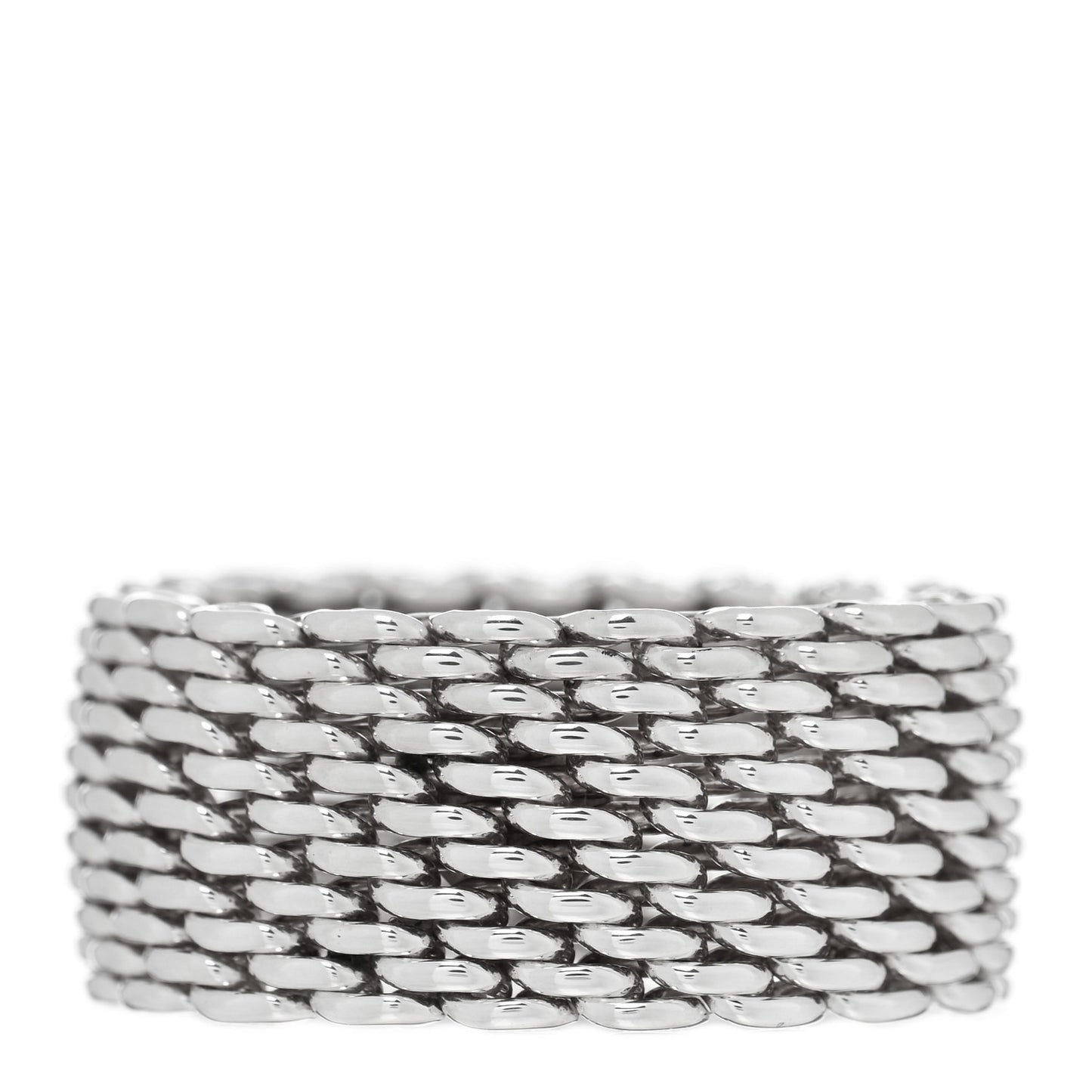 Sterling Silver Somerset Mesh Ring 58 8.25
