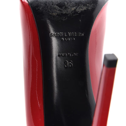Saint Laurent Patent Classic Paris 105 Escarpin Pumps 36 New Red 8 of 12