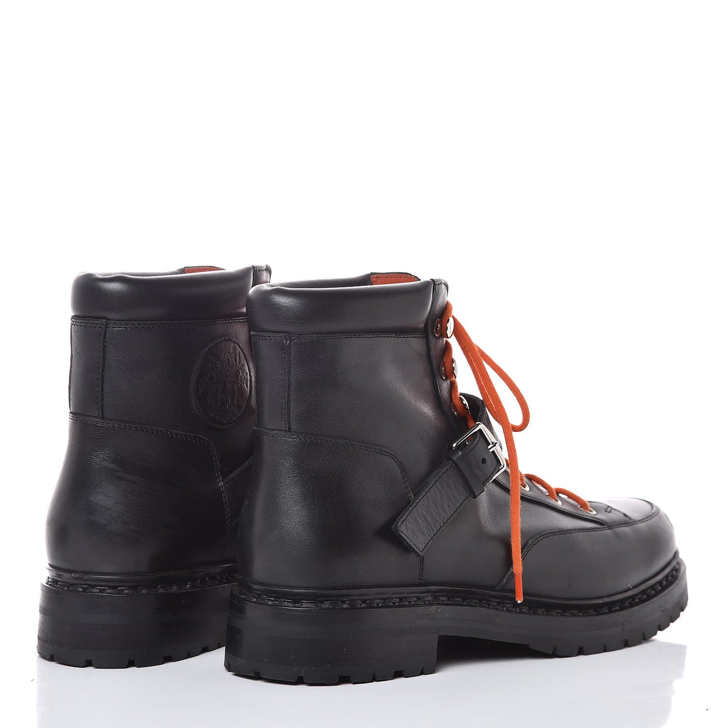 Calfskin Womens Hiking Boots 38.5 Black