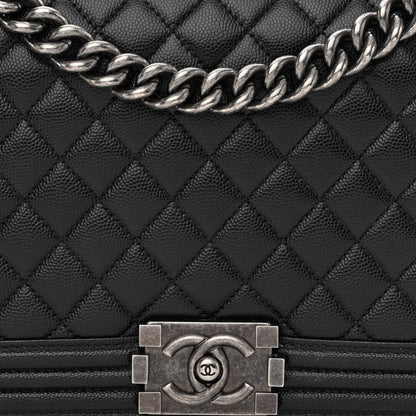 Chanel Caviar Quilted New Medium Boy Flap Black 8 of 11