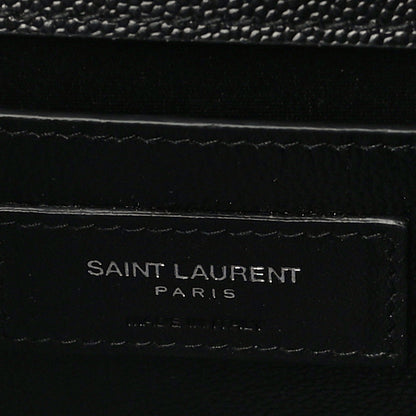 Saint Laurent Grain De Poudre Medium Classic Monogram Kate Tassel Satchel Black 6 of 10