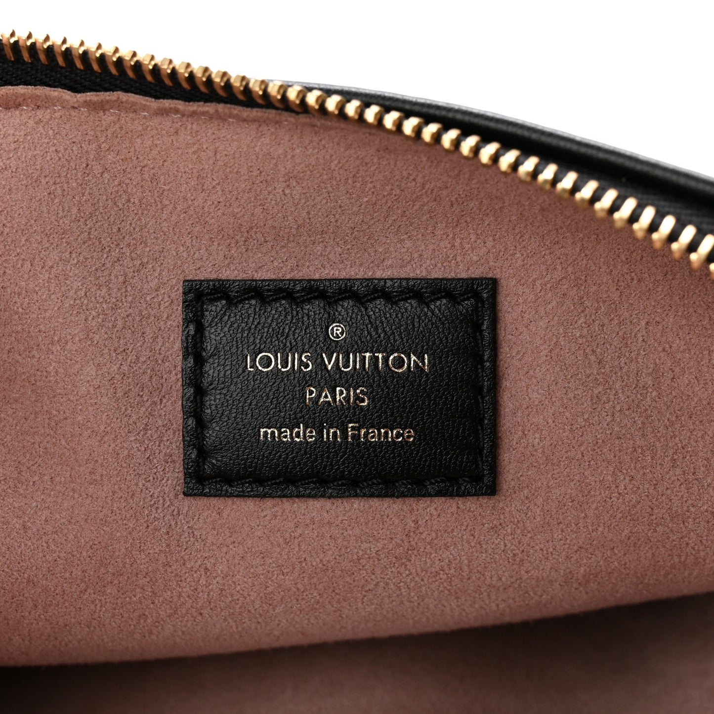Lambskin Embossed Monogram Coussin PM Black