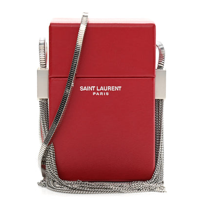Saint Laurent Lambskin Smoking Box Crossbody Rouge Eros 1 of 11