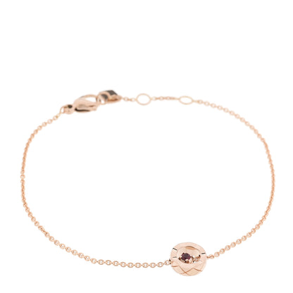 Chanel 18K Beige Gold Ruby Coco Crush Station Bracelet 1 of 6