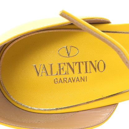 Valentino Garavani Patent Tan-Go 55/155mm Platform Pumps 39 Bright Lemon 8 of 10