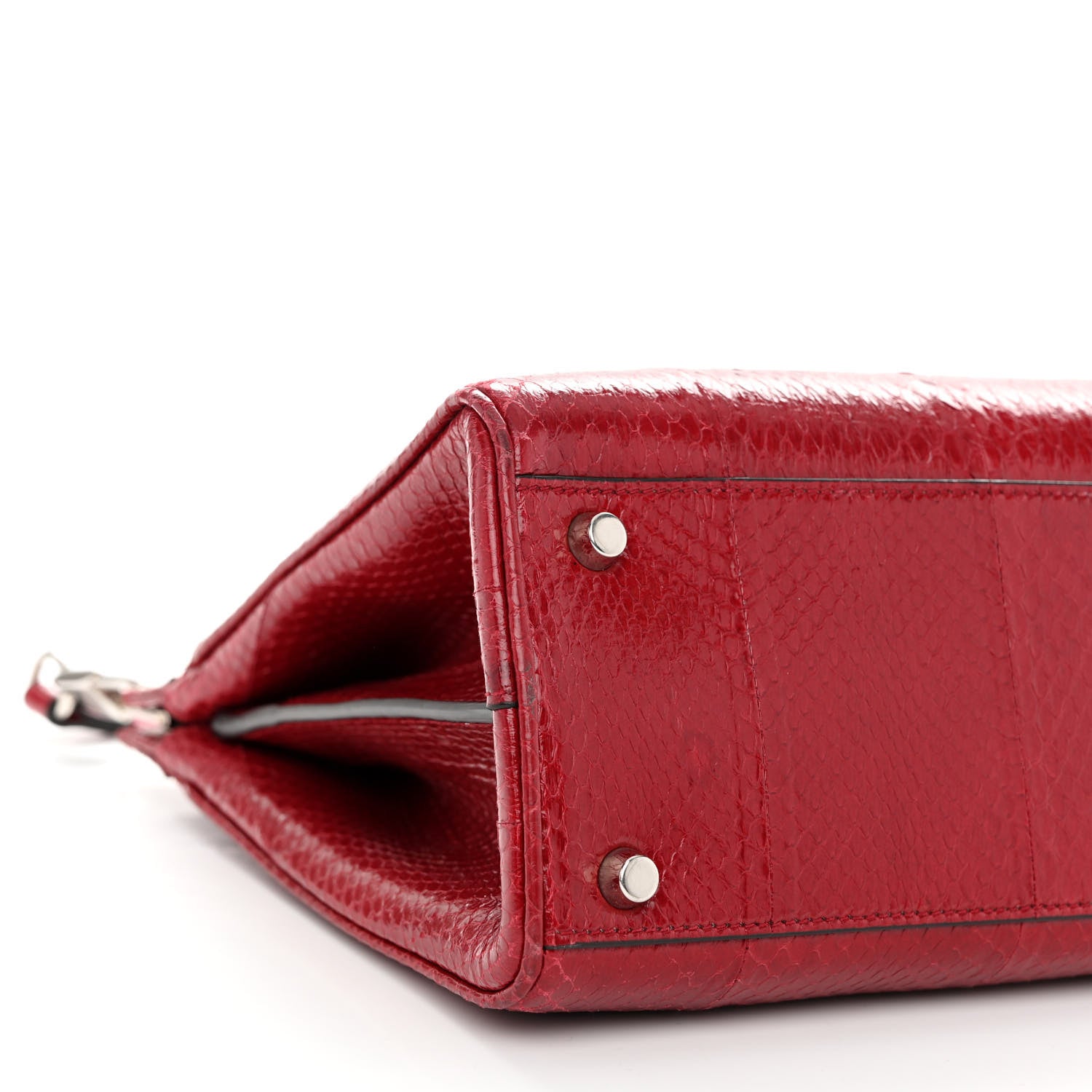 Gucci Snakeskin Small Zumi Top Handle Bag Romantic Cerise 8 of 10