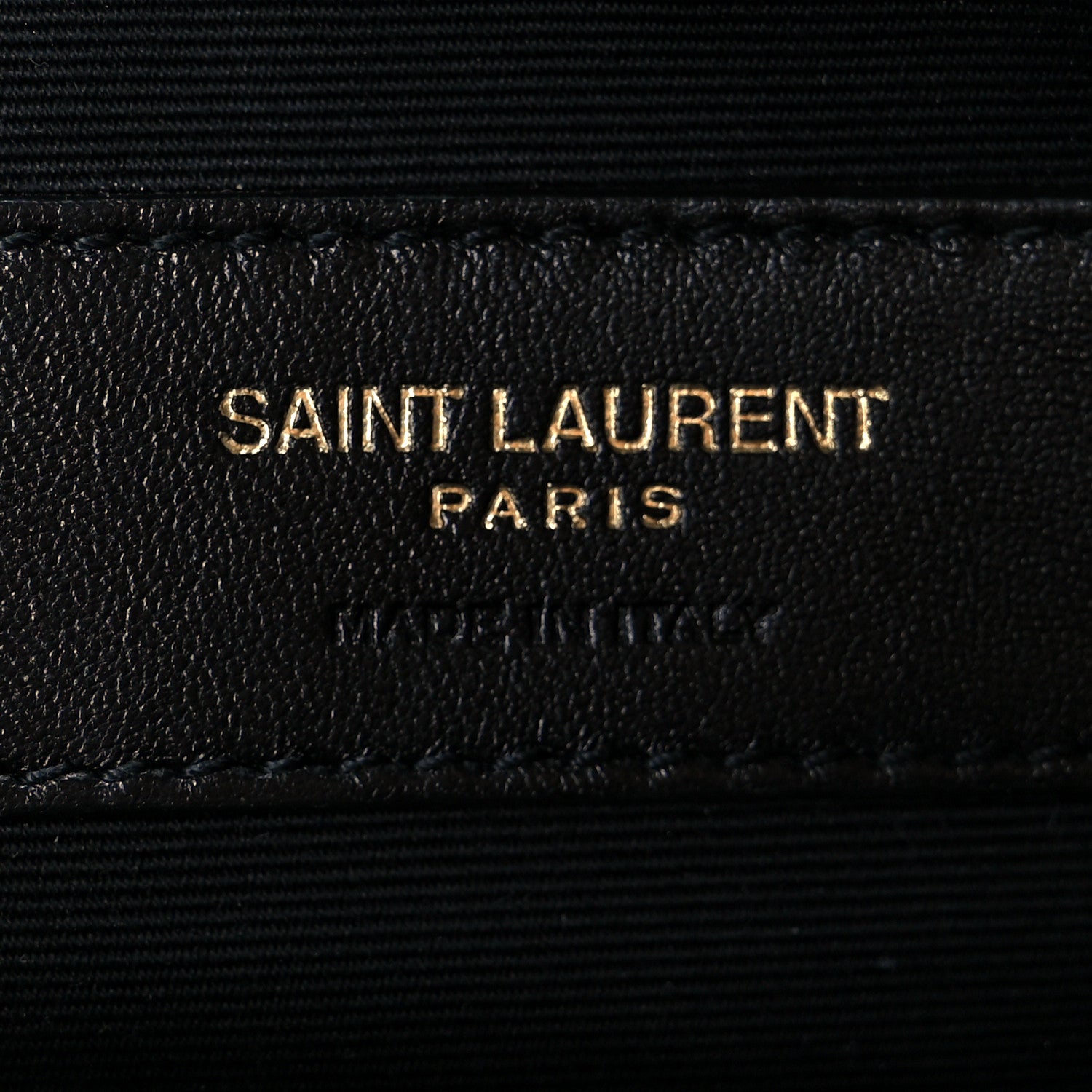 Saint Laurent Calfskin Matelasse Chevron Monogram A5 Wristlet Black 12 of 16