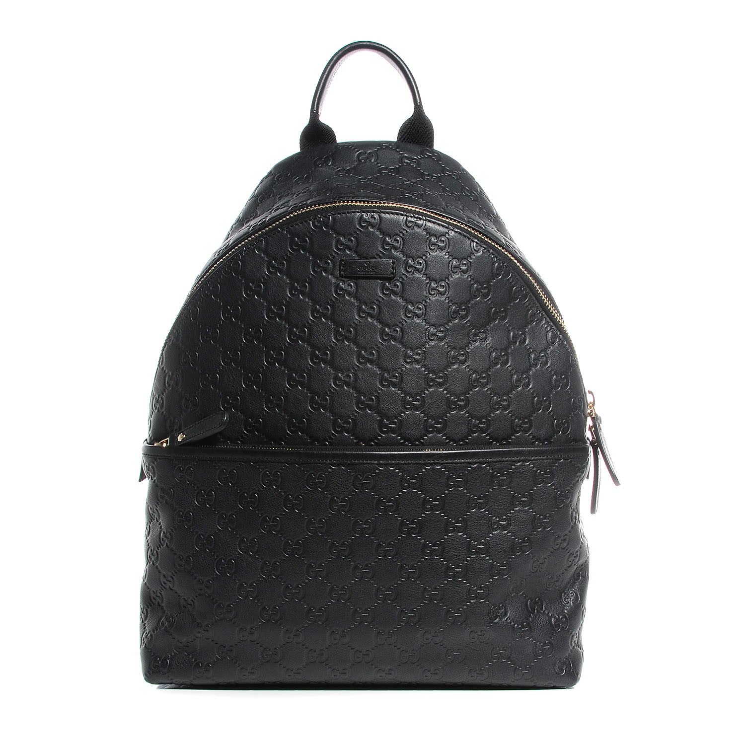Gucci Guccissima Medium Classic Backpack Black 1 of 8