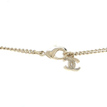 Chanel Crystal Pearl CC Drop Necklace Gold 5 of 6