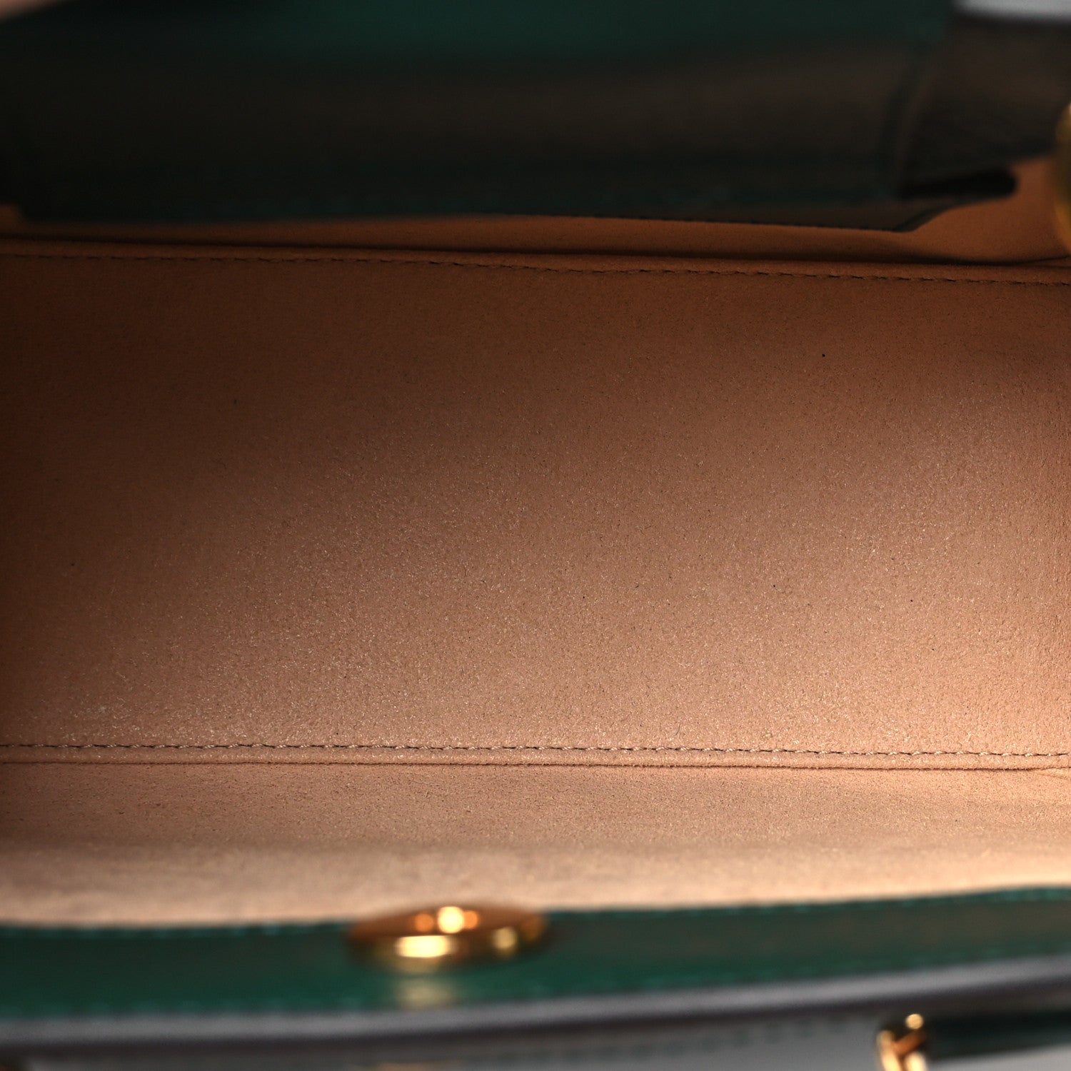 Gucci Textured Dollar Calfskin Mini Diana Tote Bag Vintage Green Pink 5 of 10