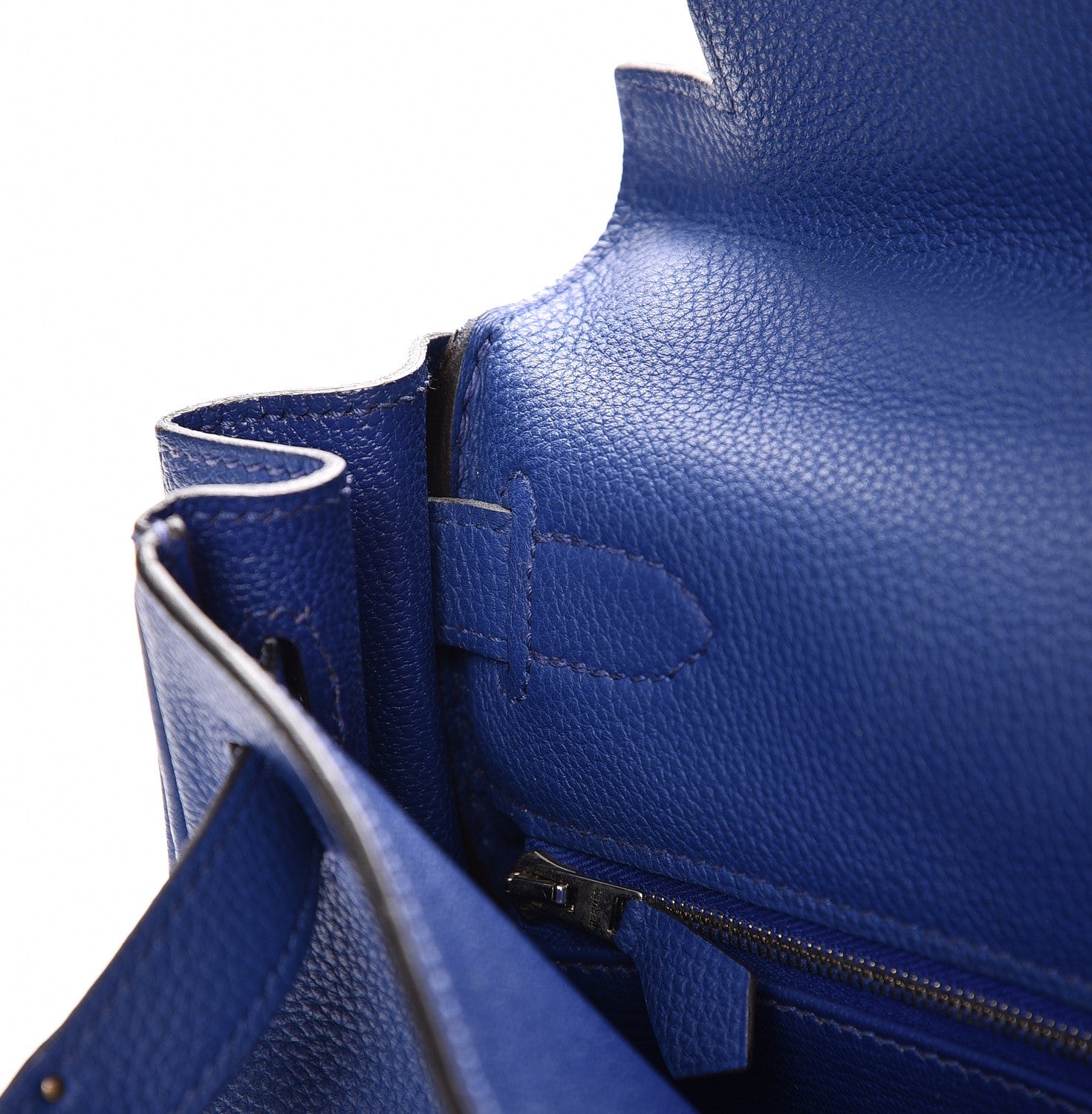 Hermes Togo Kelly Retourne 28 Bleu Electrique 11 of 32