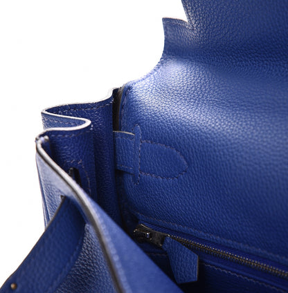 Hermes Togo Kelly Retourne 28 Bleu Electrique 11 of 32