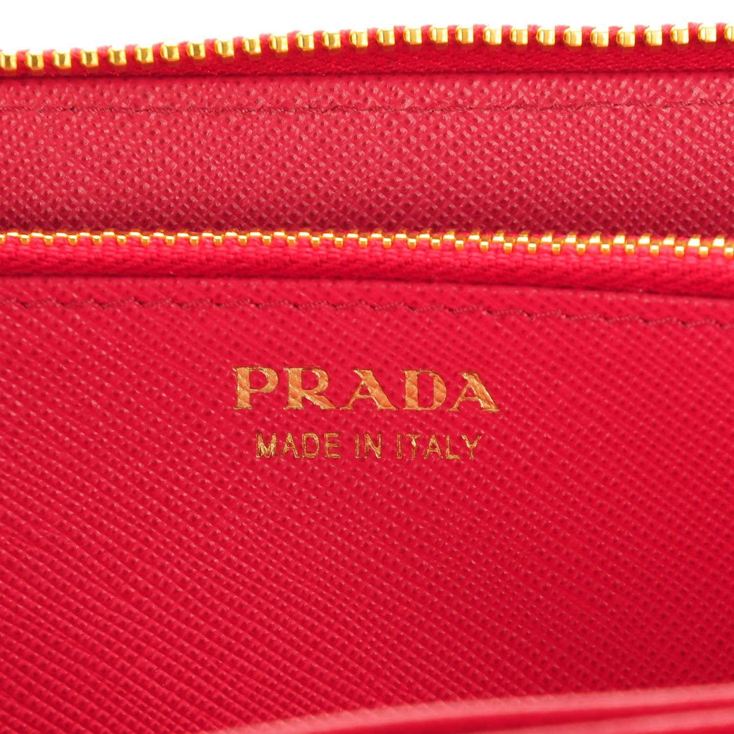 Prada Saffiano Fiocco Bow Zip Around Wallet Peonia 6 of 8