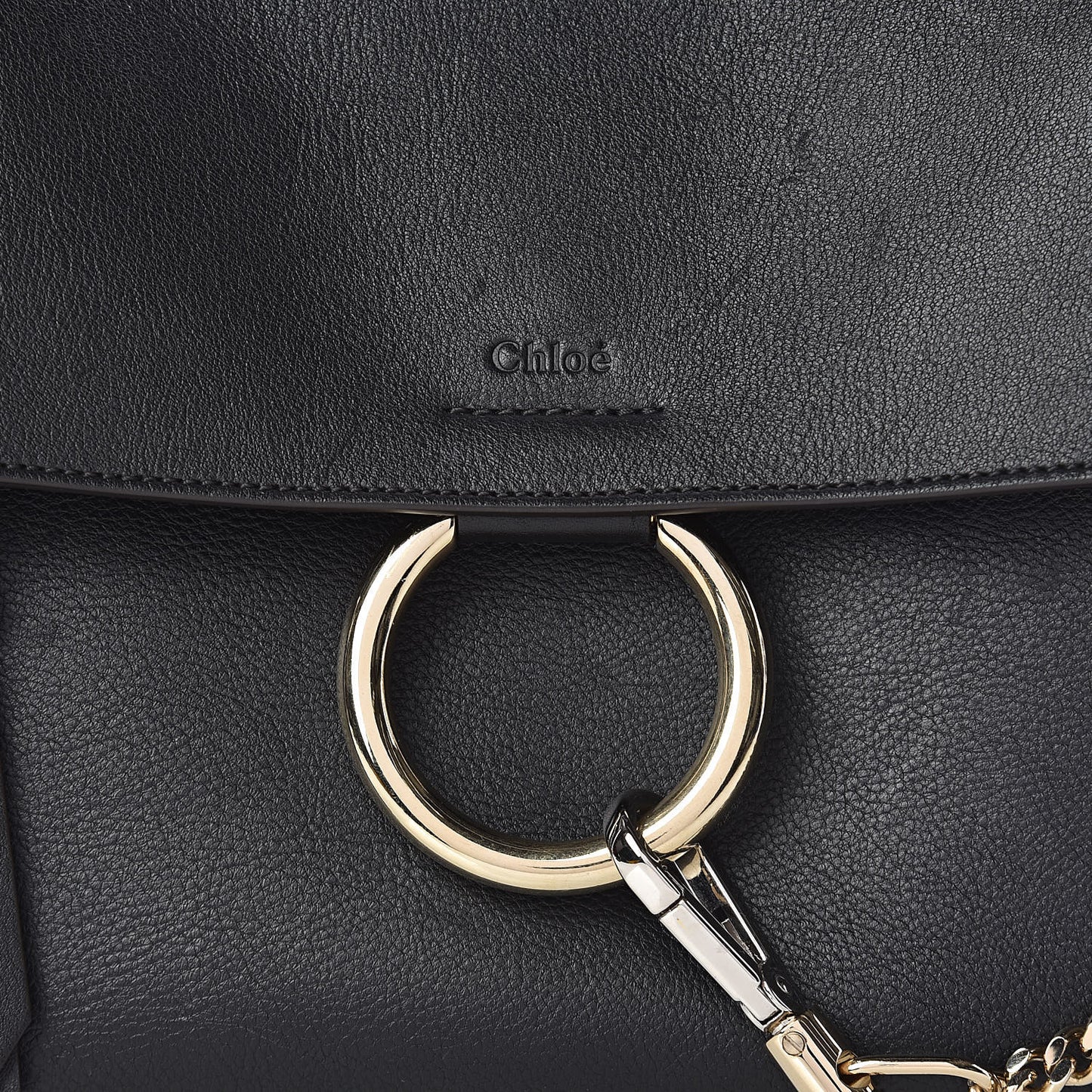 Calfskin Small Faye Day Shoulder Bag Black
