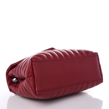 Saint Laurent Calfskin Y Quilted Monogram Medium Loulou Chain Satchel Palissandre 3 of 9