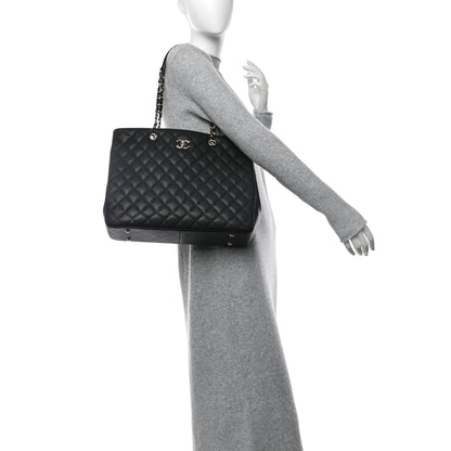 Chanel Caviar Quilted Large Shopping Tote Black 3 of 10