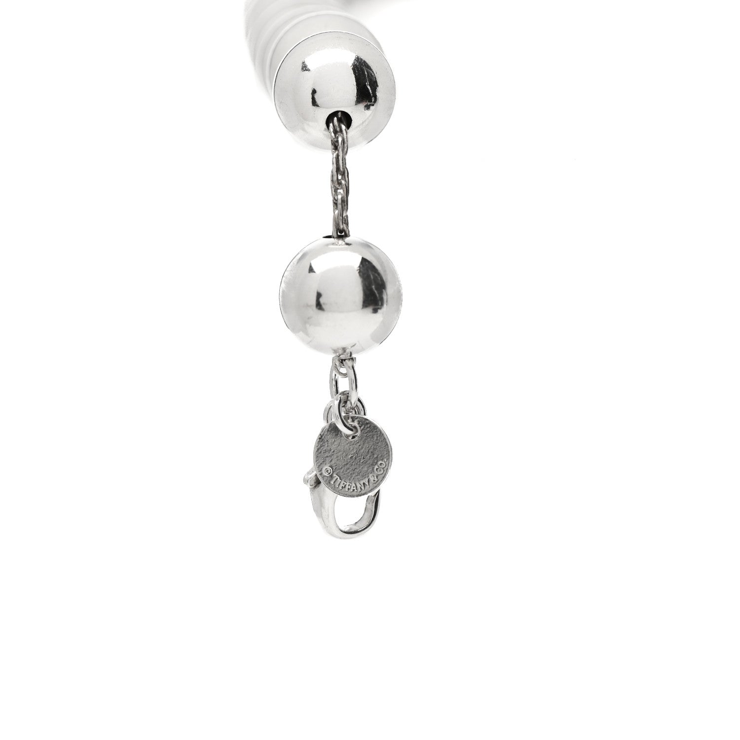 Tiffany Sterling Silver 10mm HardWear Ball Bracelet 3 of 4